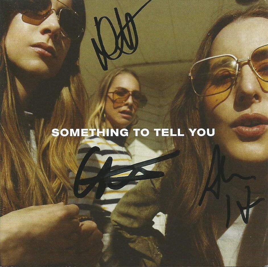 outlet_inac's tweet image. i got something to tell you... you can win a signed @HAIMtheband "Something To Tell You" CD 🙌🎉💖 more info bit.ly/2vgfCDt