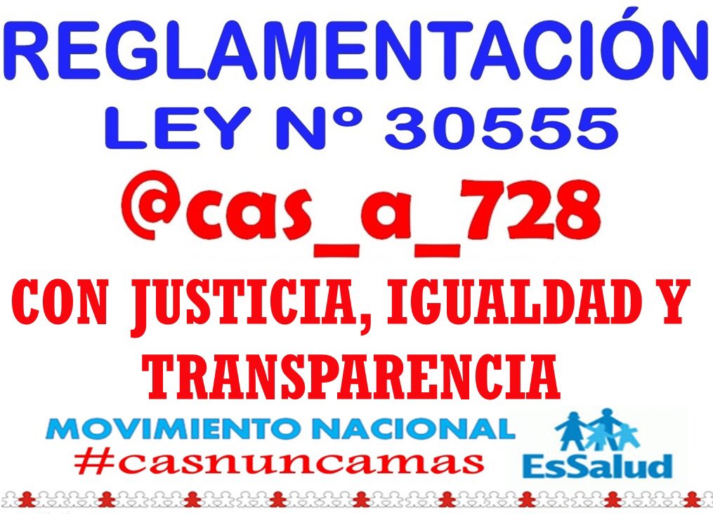 willycunire's tweet photo. @augusegui @MTPE_Peru los @Cas_a_728 pedimos #ReglamentacionLey30555 Considerar Nuestro Tiempo de Servicio brindados por años @EsSaludPeru https://t.co/sFOW2LaD6k