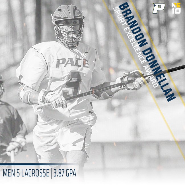 TheNortheast10's tweet photo. SPORT EXCELLENCE 🏆

@PaceUAthletics Donnellan was a Man of Year finalist and has been named the winner in Men's Lacrosse 🎓

#NE10EMBRACE https://t.co/BCHD6PvHBU