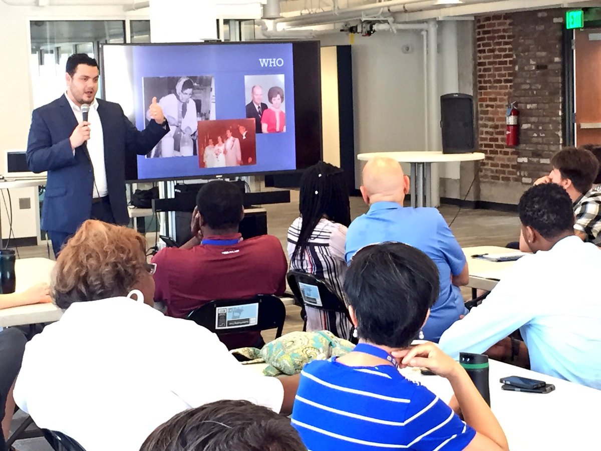 NobleImpact's tweet photo. Great start to #NoblePD for @eStemPCS Jr. High as @eStemCEO describes @JMDuPriest as an authentic leader. Now sharing WHO he is. https://t.co/v4iBqMNFzj