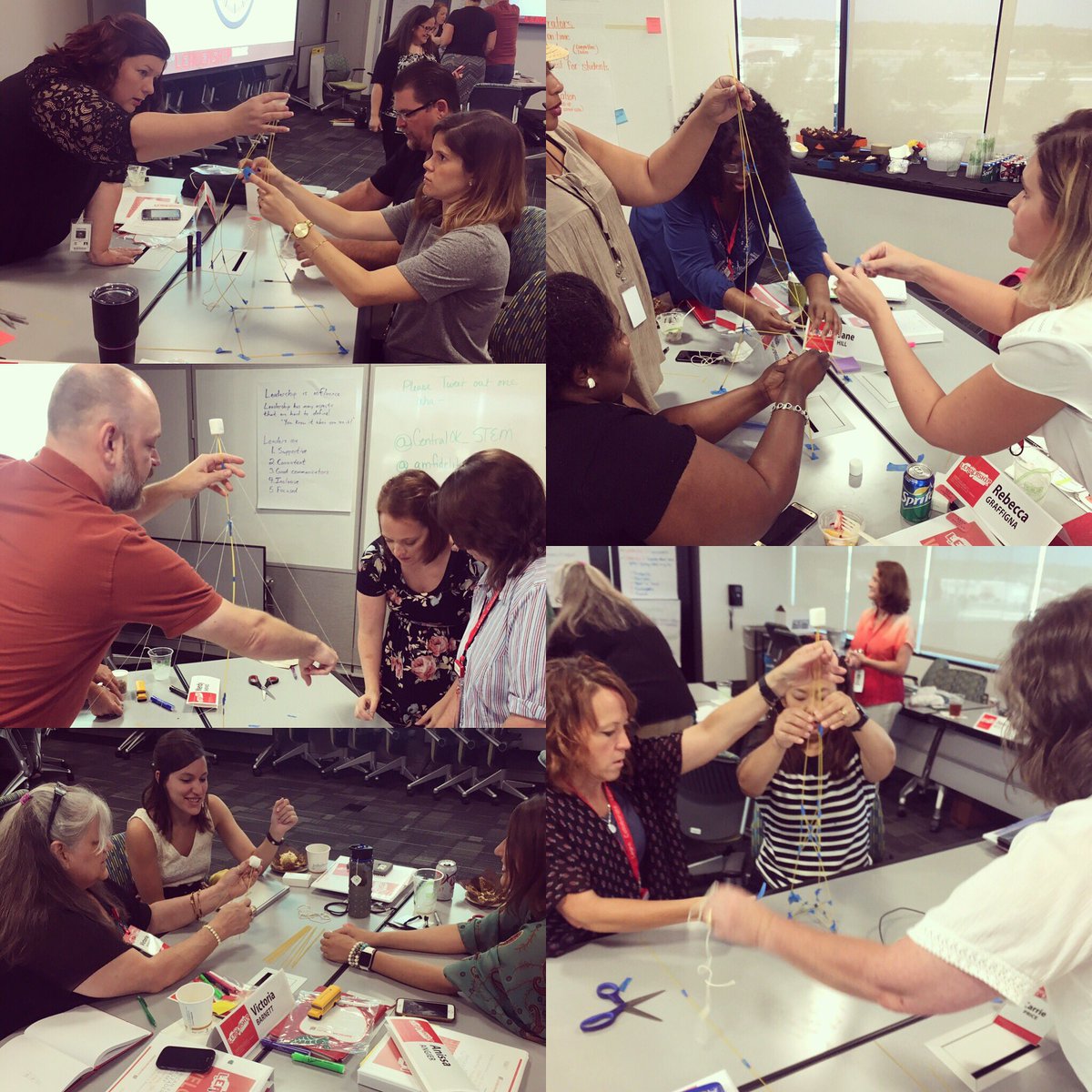 Leadership through innovation via The Marshmallow Challenge! #stem #leadershipacademy <a href="/amfidelity/">American Fidelity</a> <a href="/DevonEnergy/">Devon Energy</a>