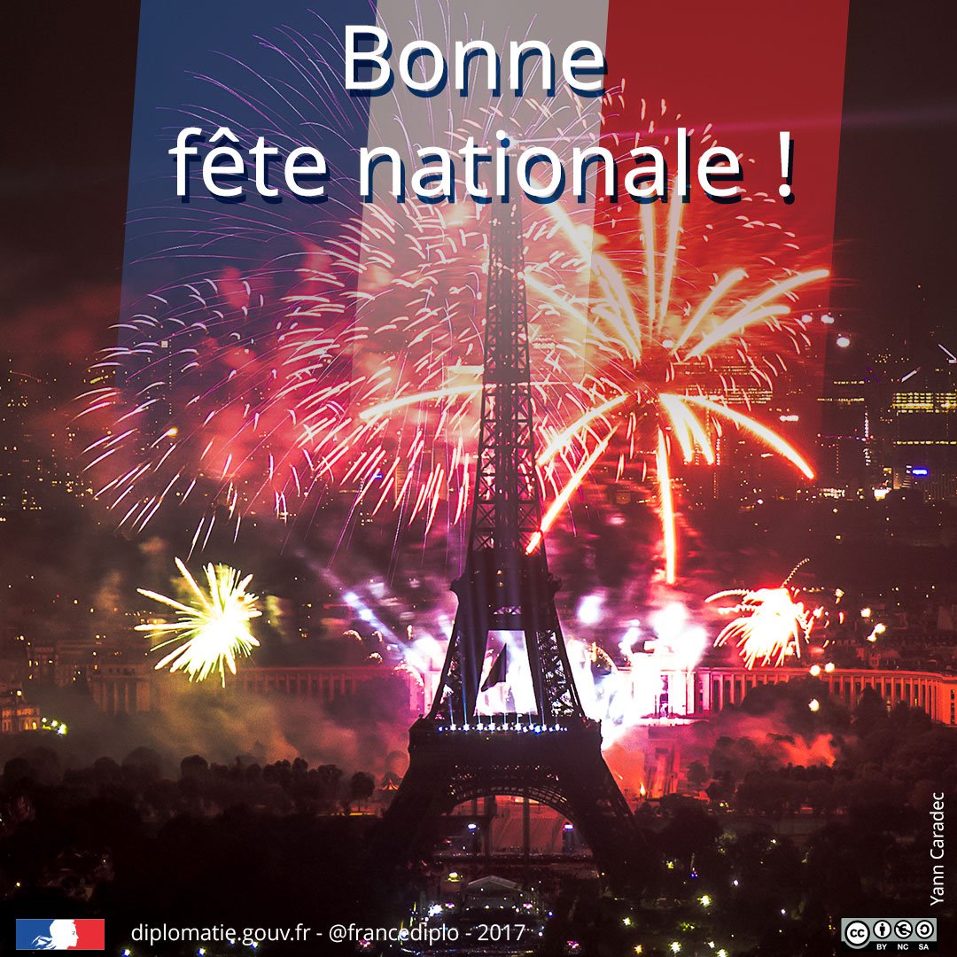 francediplo's tweet photo. Bonne #fetenationale à tous.tes les français.es en France et partout dans le monde ! #14juillet #14juillet2017 https://t.co/HNdAG1S6RN