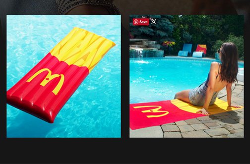 french fry floatie