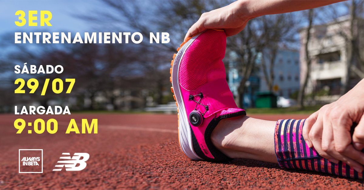 NewBalanceChile's tweet photo. ¡Únete al 3er Entrenamiento #NewBalanceCL 2017! Sábado 29 de julio. 9:00 hrs. Frontis @mallsport. Inscríbete aquí > https://t.co/u9HuAr3ZQi https://t.co/oTa2FhsN3A