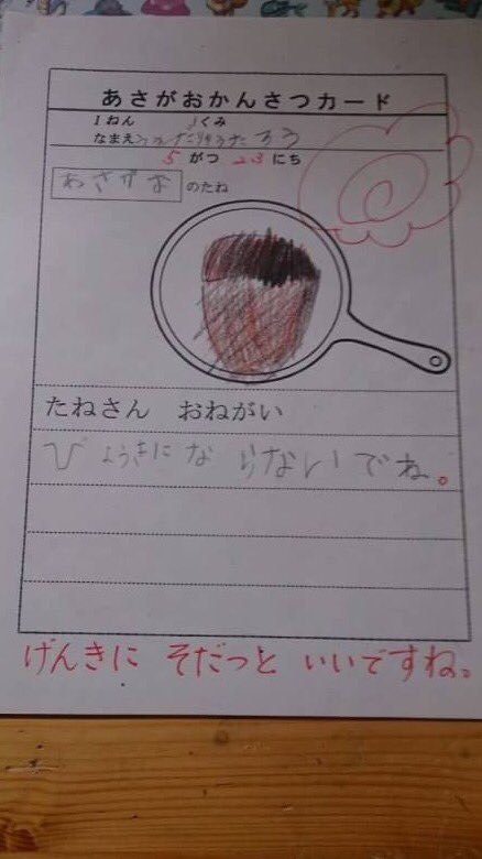 小学生の頃のあさがおの観察日記 咲かない理由と先生の一言に爆笑 先生びっくりしただろうな Togetter