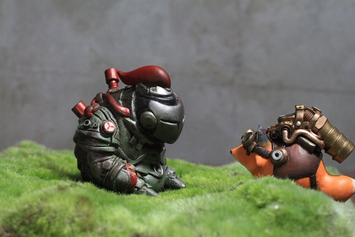noahs_crate's tweet photo. Ninishou ニニサュスタジオ
スチームパンクの模型を作ります‼︎
狐が大好きです
#budding_clay
#design_festa_gallery
#WF2017夏
#模型
#台湾 https://t.co/dP32VytEez