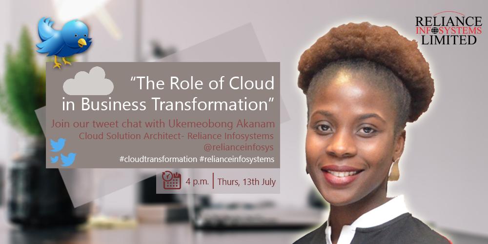 DemolaExpoze's tweet image. Less than 3 Mins to the Tweet Meet #RelianceInfosys Ukemeobong &amp;amp; @CLASSICNAIJA247 
Lets talk #CloudTransformation