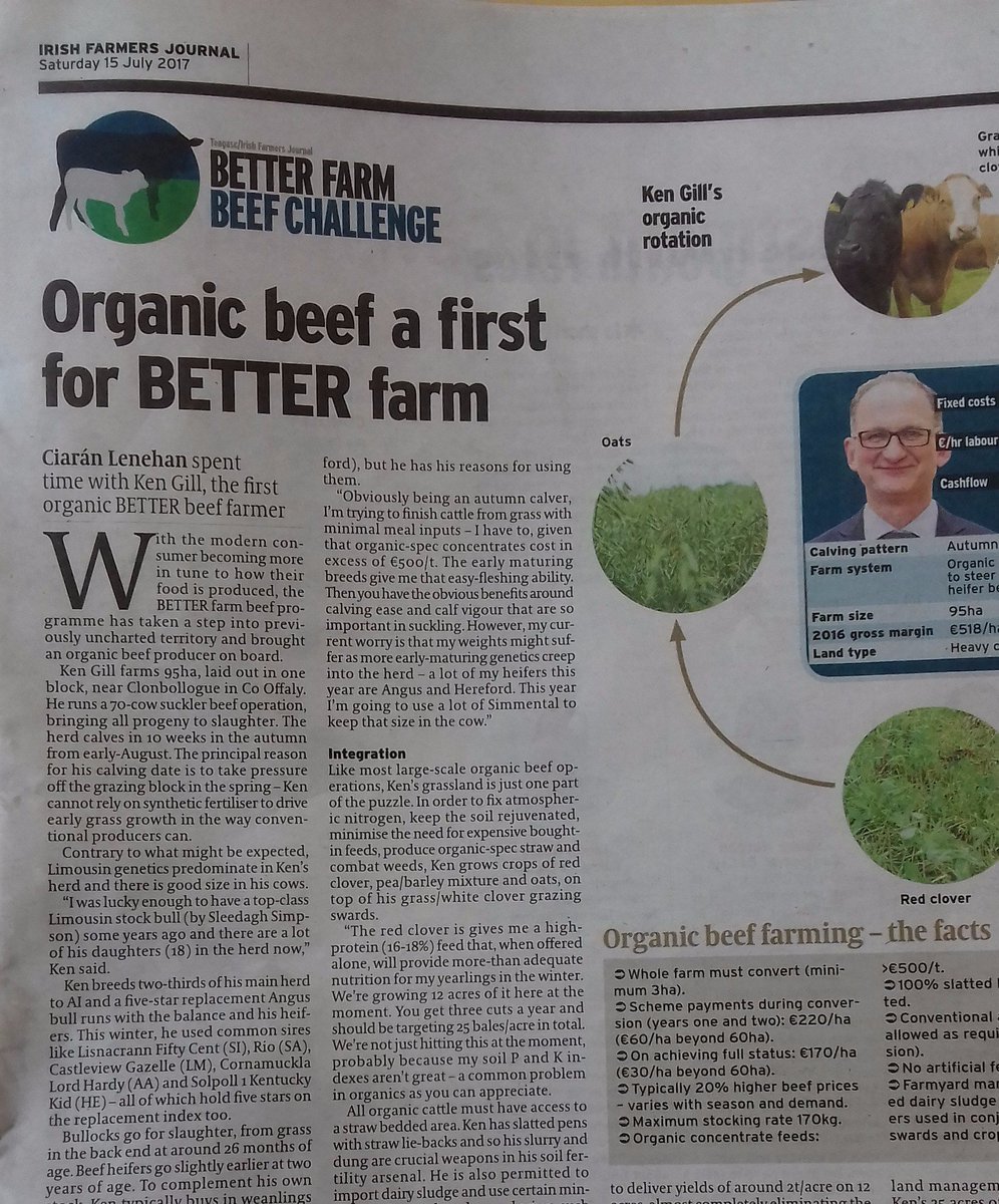 organictrust's tweet photo. Excellent article on Ken Gill, the first organic BETTER beef farmer #anotherfirstfor @organictrust @farmersjournal https://t.co/DjHFCxaDz2