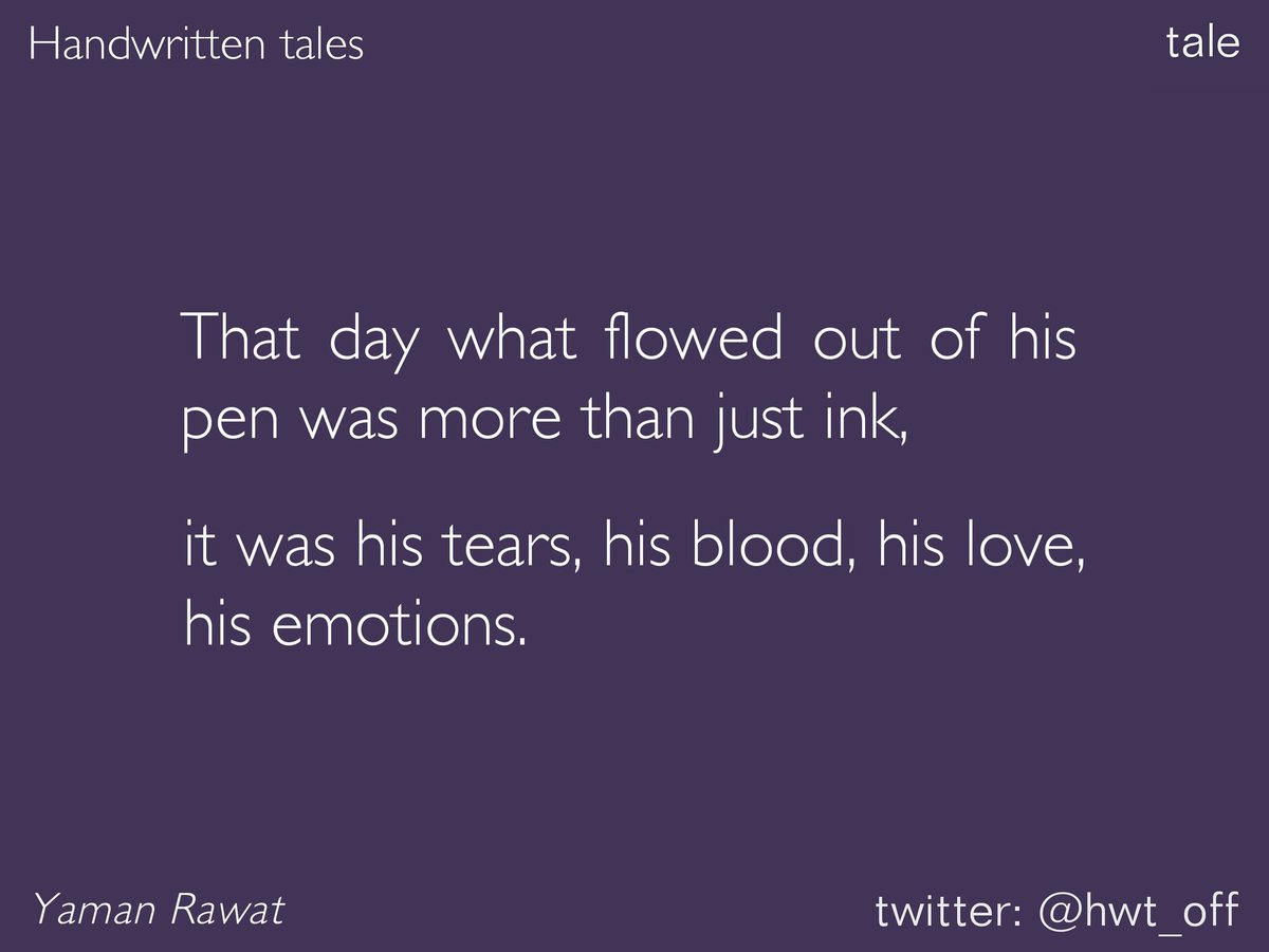hwt_off's tweet image. Tale | Yaman Rawat
Instagram: @handwrittentales
Use #hwtsubmit in your tweets to submit.
facebook.com/handwrittental…
#handwrittentales