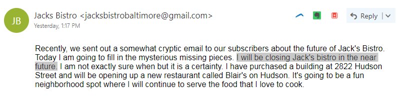 Jack's Bistro mentioned again: sch.mp/0BqSaW - RT <a href="/steve_boyle/">Steve Boyle</a> Jack's Bistro is/was great ... I'm nervous.