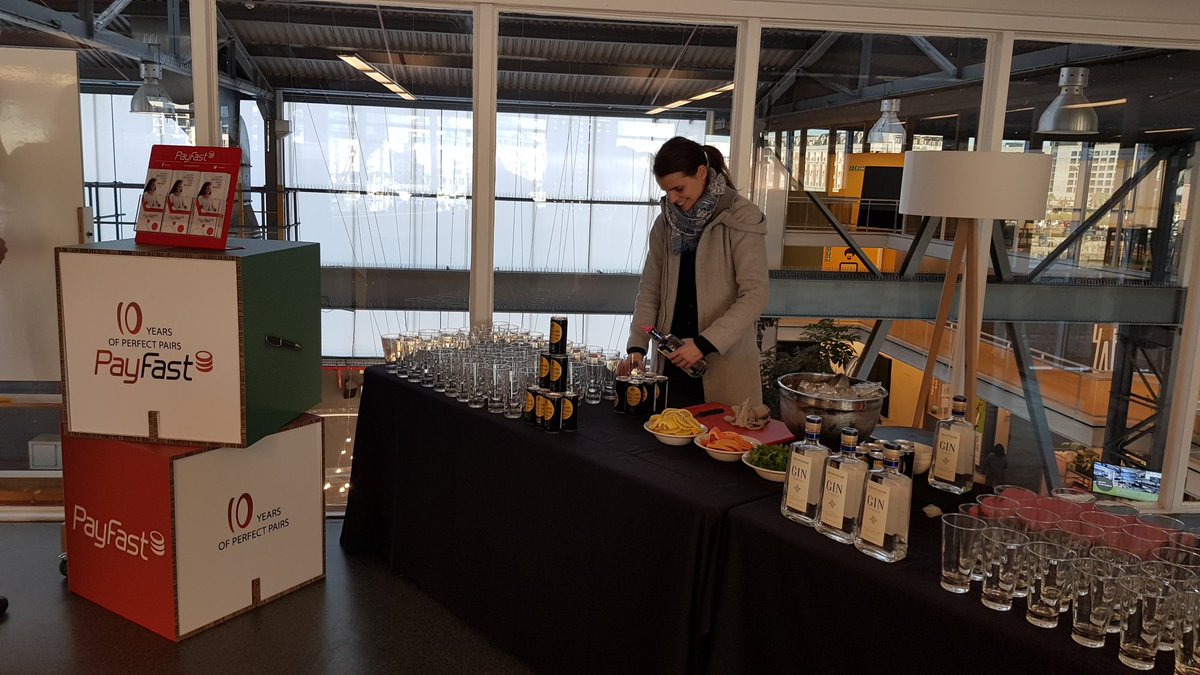 StartupGrindCPT's tweet image. Excited for Gin 'o Clock #perfectpairs - Happy 10th birthday to @PayFast #startcpt @VandAWaterfront @Workshop17CT