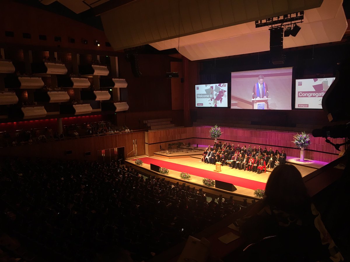 Great turnout at Royal Festival Hall for this year's Congregation! Congratulations to our classes graduating today #lbsgrad