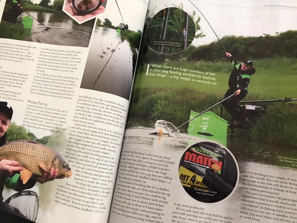 MaverUK's tweet image. Can't quite nail that shallow fishing lark? Then don't miss this month's @PoleFishingMag featuring @Bsharpangler! Available in shops now.