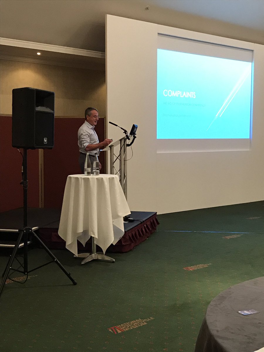 Pooja_Arora1's tweet photo. How to deal with complaints Bill Strange explains at #bigGPprep @BhamLMC @BMA_GP https://t.co/ceavJ2wBaY