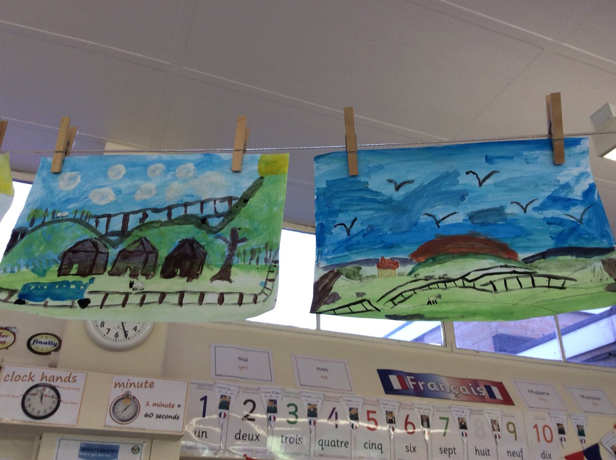 BroughPrimary's tweet photo. Y3 - We've finished our Turner inspired Goathland landscape paintings. #williamturner #arttopic https://t.co/dIr9YkGiKo
