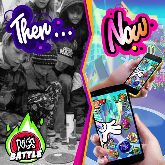 POGsBattle's tweet photo. From the streets to mobile phones => POGs then &amp; POGs now ;) Both are awesome; don't ya'll think the same? #90sThrowback #TBT #PogsareBack https://t.co/xsixqyaRvv