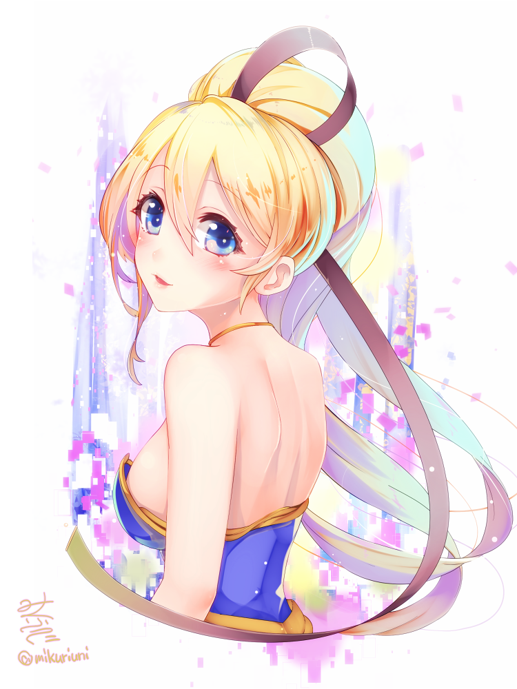 「最近暑くてだめです!
って思ったのでソフィ描いたです!
#白猫プロジェクト
#白」|みくりうに⁂skeb募集中のイラスト