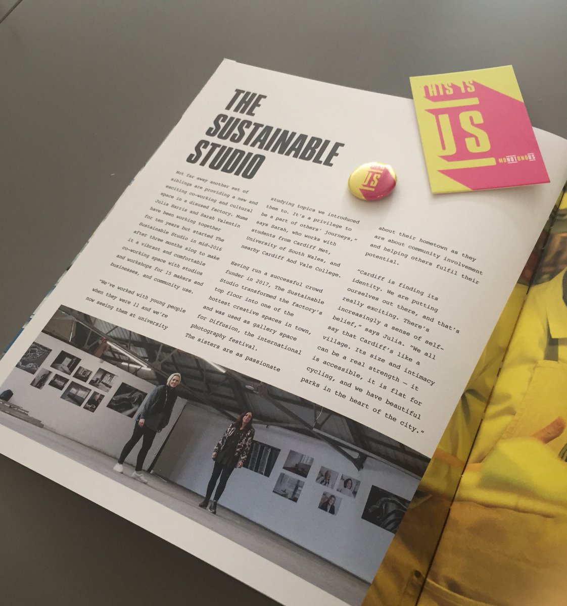 Lovely to see <a href="/BlindspotDesign/">Bl˙ndspot ™</a> and Peter from <a href="/PortabellaUK/">Portabella</a> today, still love the feature on us! Can't wait for our giant poster 👋🏼