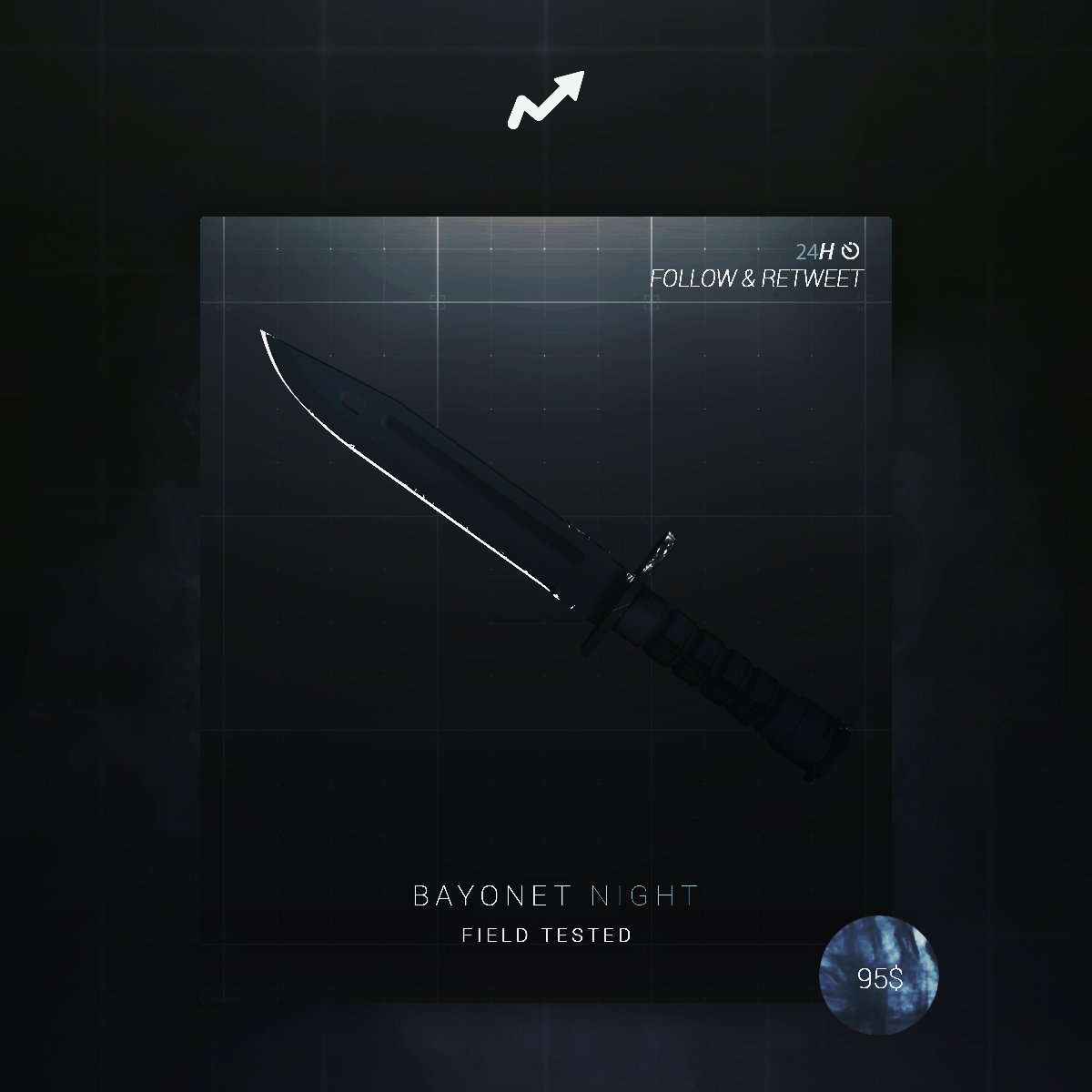 skinupgg's tweet photo. 🌑 BAYONET KNIFE NIGHT GIVEAWAY

TO ENTER
1️⃣ RETWEET
2️⃣ FOLLOW
THAT'S ALL

VISIT https://t.co/YNcYGak562 AND WIN M4A4 MEDUSA🔥🔥 https://t.co/WqowlTQgor