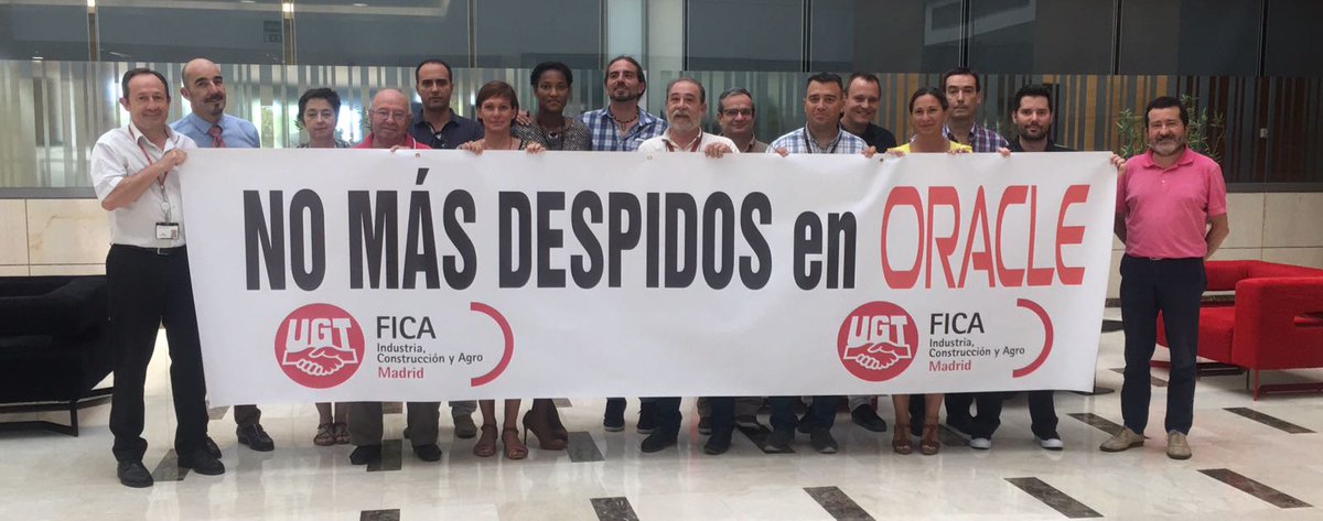 ComiteOracle's tweet image. @Oracle $9.3billion beneficios == 252 empleados a la calle!!!!!! #NoMasDespidos, 252 empleados == 252 familias. #OracleERE2017