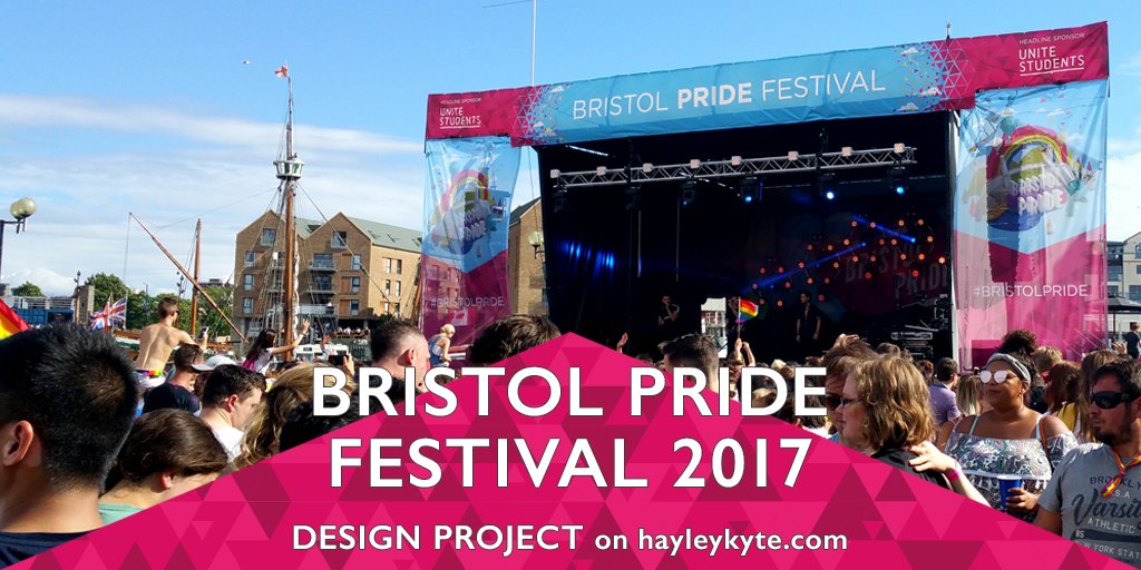My volunteer graphic design work for #BristolPride #Festival #Pride2017 is up on my website - hayleykyte.com/bristolpride/