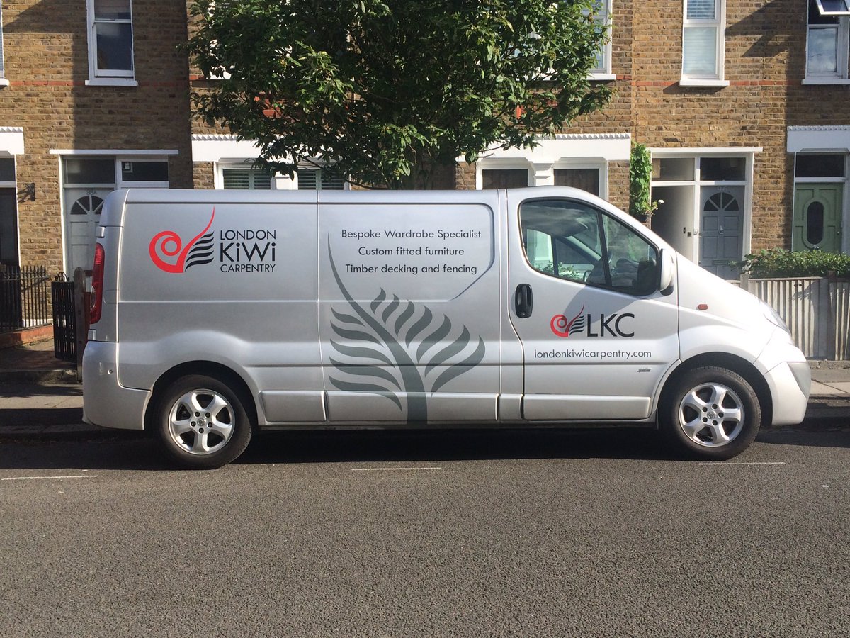 Van signage installed by @easisigns and designed by <a href="/clrgraphics/">Claude</a> #localwimbledon #kiwicarpenter #londoncarpenter #wimbledon #wimbledonbiz
