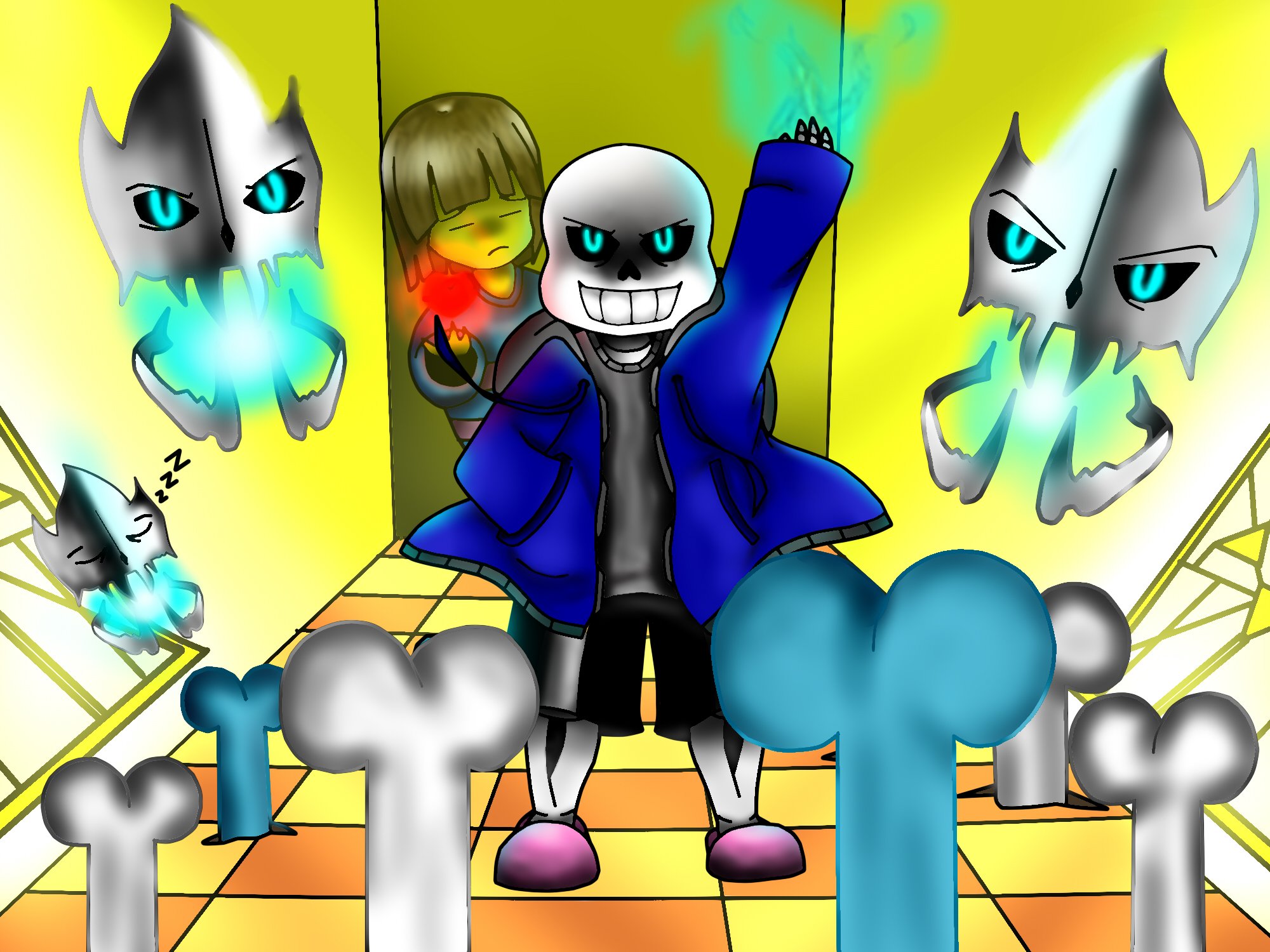 glitchtale sans