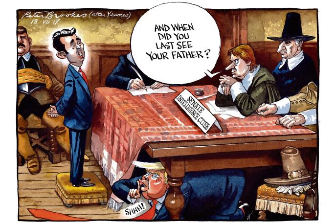 BrookesTimes's tweet photo. My cartoon Thursday @TheTimes on #DonaldTrumpJr and #RussiaGate https://t.co/5gxrvrMN3G