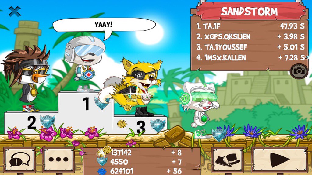 Youssefscarfac3's tweet image. Having a blast @ #funrun2 #1F #Qksijen #KALLEN