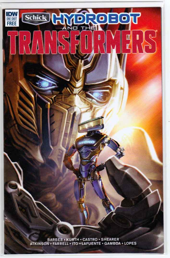 PhotoRepairWiz's tweet photo. #Schick #Hydrobot & The #Transformers (2017) Sara Pitre-durocher Cover, John Barber Story, Steve Kurth art https://t.co/BnqVOV0XI6 https://t.co/wIaIu2HlaU