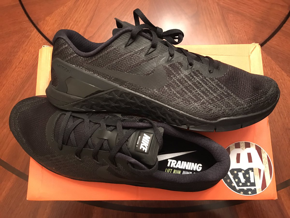 JWA3's tweet photo. Thanks to @BoxBasics for great price on these killer looking #metcon3 I will at least look good till the training starts #boxbasics https://t.co/TtQMTLXZxL