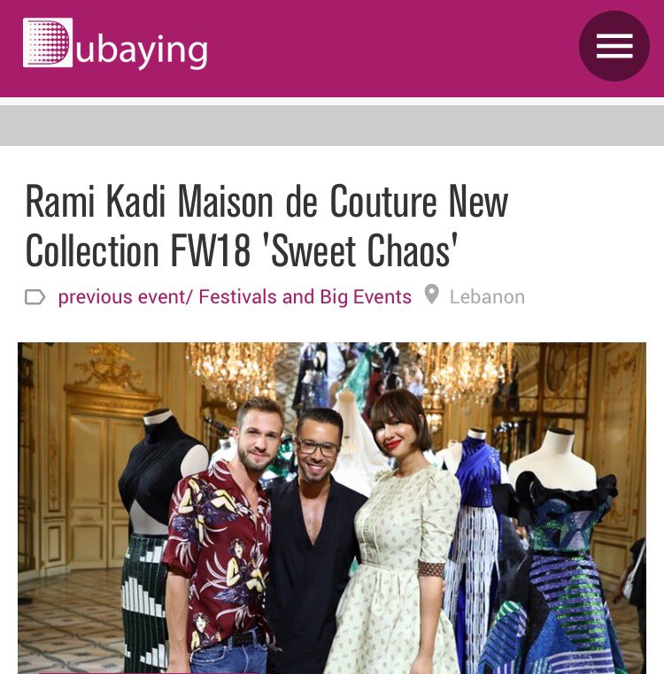 LucidAlgorithms's tweet photo. #RamiKadi Couture #RKFW18 Presentation Featured On #Dubaying https://t.co/zf0wdryYqg