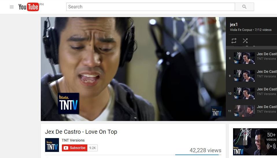akosiviola1's tweet photo. You are my playlist JEX1 @TNTVersions @akosijex MoreTNTV forJEXdeCastro please https://t.co/LYDWj94yft