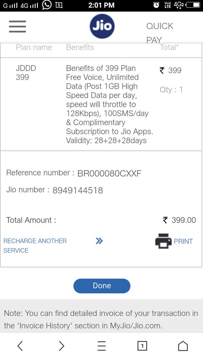 SuryaMundotiya's tweet image. What a excellent company #JIO is.. But I lost my 399/- due to its *t/c #wrongRecharge #noReturnPolicy
#ambani sir do something #MukeshAmbani