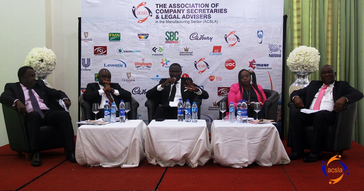 official_acsla's tweet photo. Panel Members, from L - R. Mr. Adewale Jones, Mr. Muda Yusuf, Mr. Asue Ighodalo, Mrs. Irene Robinson-Anyanwale and Mr. Nelson Anumaka #ACSLA https://t.co/7F8Ez0dNWm