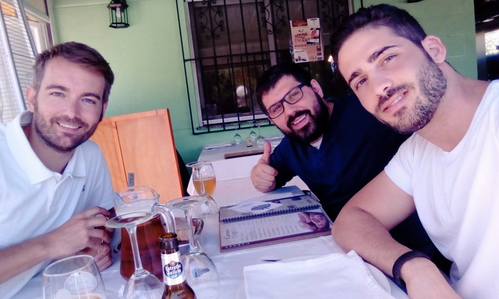 Con nuestro amigo José Luis Valiño Los mejores anfitriones de cursos de España. Que bien se nos trata en esta tierra