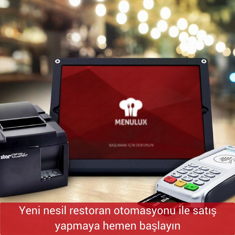 Yeni nesil restoran otomasyonu ile satış yapmaya hemen başlayın. menulux.com