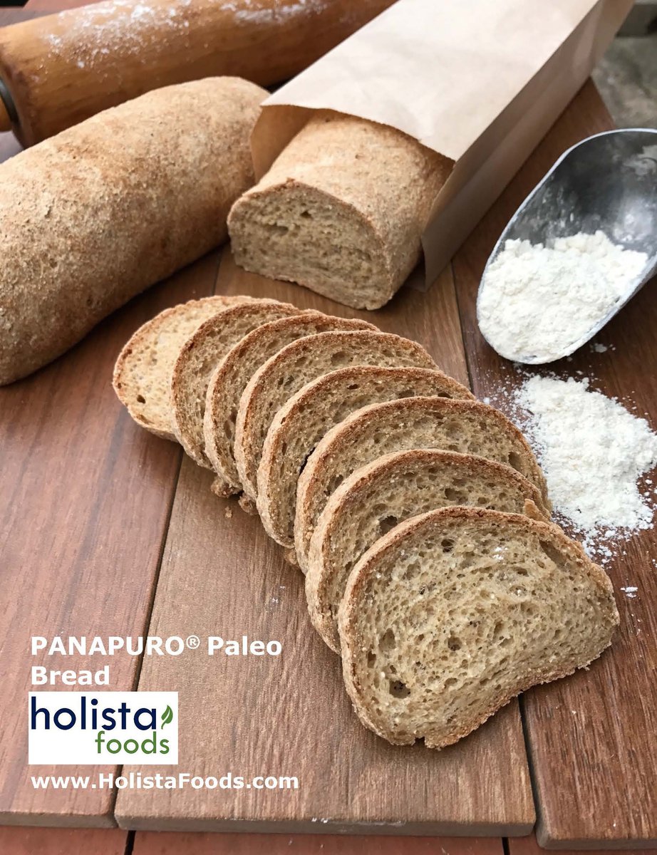 HolistaFoods's tweet photo. Holista Foods’ Love of Bread. Thank you for the bread fun @BAKERpedia @lincarson https://t.co/SpcMNOejKR #lowgi #gf #paleo #bread #EB90 https://t.co/fx6GxI3vW6