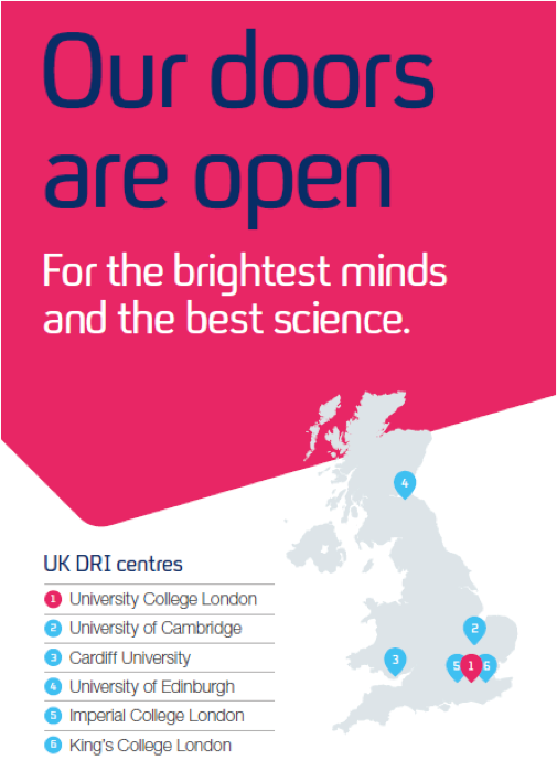 UKDRI's tweet image. Come and visit us during #AAIC2017 at stand 508 to hear about our vision, plans and opportunities to join us. Or just for a free pen!