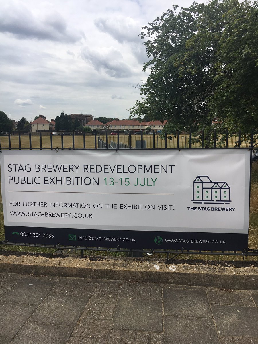 Just been to Stag Brewery Exhibition. Please attend if you can and have your say! <a href="/BreweryMortlake/">Mortlake Brewery Community Group (MBCG)</a> <a href="/LoveMortlake/">Love Mortlake</a> <a href="/TCMBarnes/">Emma Robinson</a> <a href="/ZacGoldsmith/">Zac Goldsmith</a>