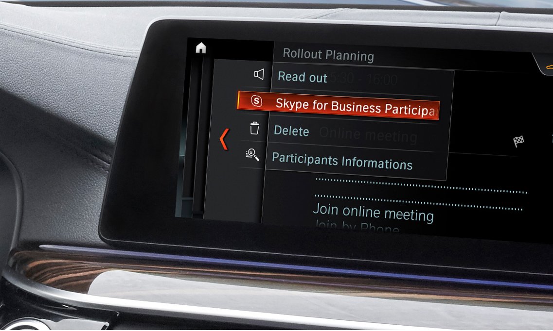 BMW to include Skype for Business in-car via iDrive by @etherington
