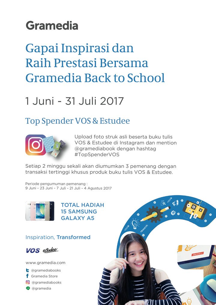 Hai Grameds 😊
Jadilah Top Spender VOS &amp; Estudee dan menangkan hadiah nya 😉

#TopSpenderVOS #gramediabooks #gramediakarawang