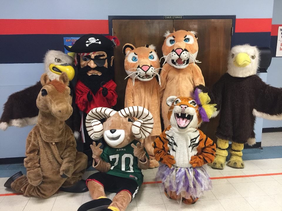 NCA_Tuffy's tweet photo. Eagles, cougars, rams, tigers and a horse OH MY! #bossier #NCAcamp #NCAMascots https://t.co/uGkaZX28yv