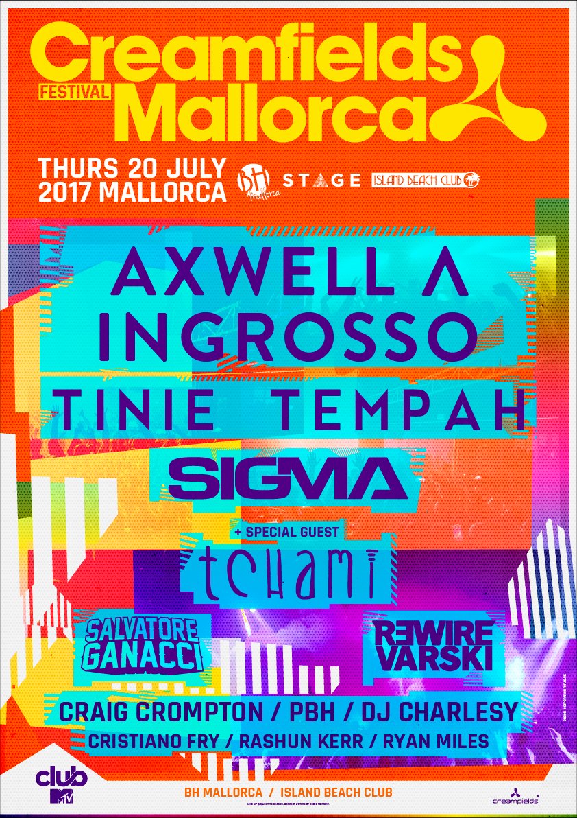 CreamMallorca's tweet photo. 1 WEEK TO GO! 🏝☀️

#CreamfieldsMallorca2017 https://t.co/0IYO2yZT8J