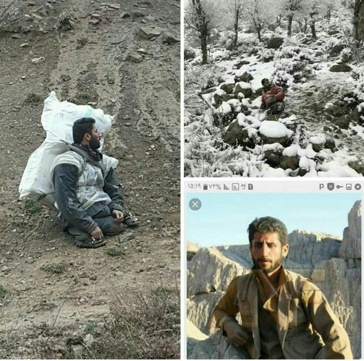 Tavaana's tweet photo. یونس فیضی اهل #پیرانشهر بدون داشتن پا، درحال کولبری!
قربانی مهمات عمل نکرده جنگ ایران و عراق
دولت نه کمک معیشتی بهش کرده و نه درمانی
#کولبر https://t.co/k75QtAiajD