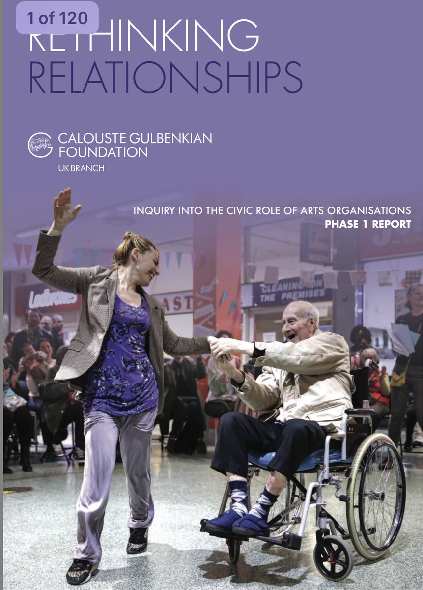 KennethTharp's tweet photo. You can read the full @CivicRoleArts #RethinkingRelationships report on the civic role of arts organisations here: https://t.co/yWAq8A35Xc https://t.co/DI50s0ZiBg