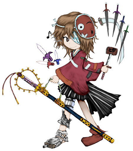 Zamenis ヤゴさんの巻物みたいなやつ なんか剣みたいなが書いてあったりなかったりでなんなんだろね ボロ絵じゃ無い時にも書いてあるから傷とかではないだろうけど