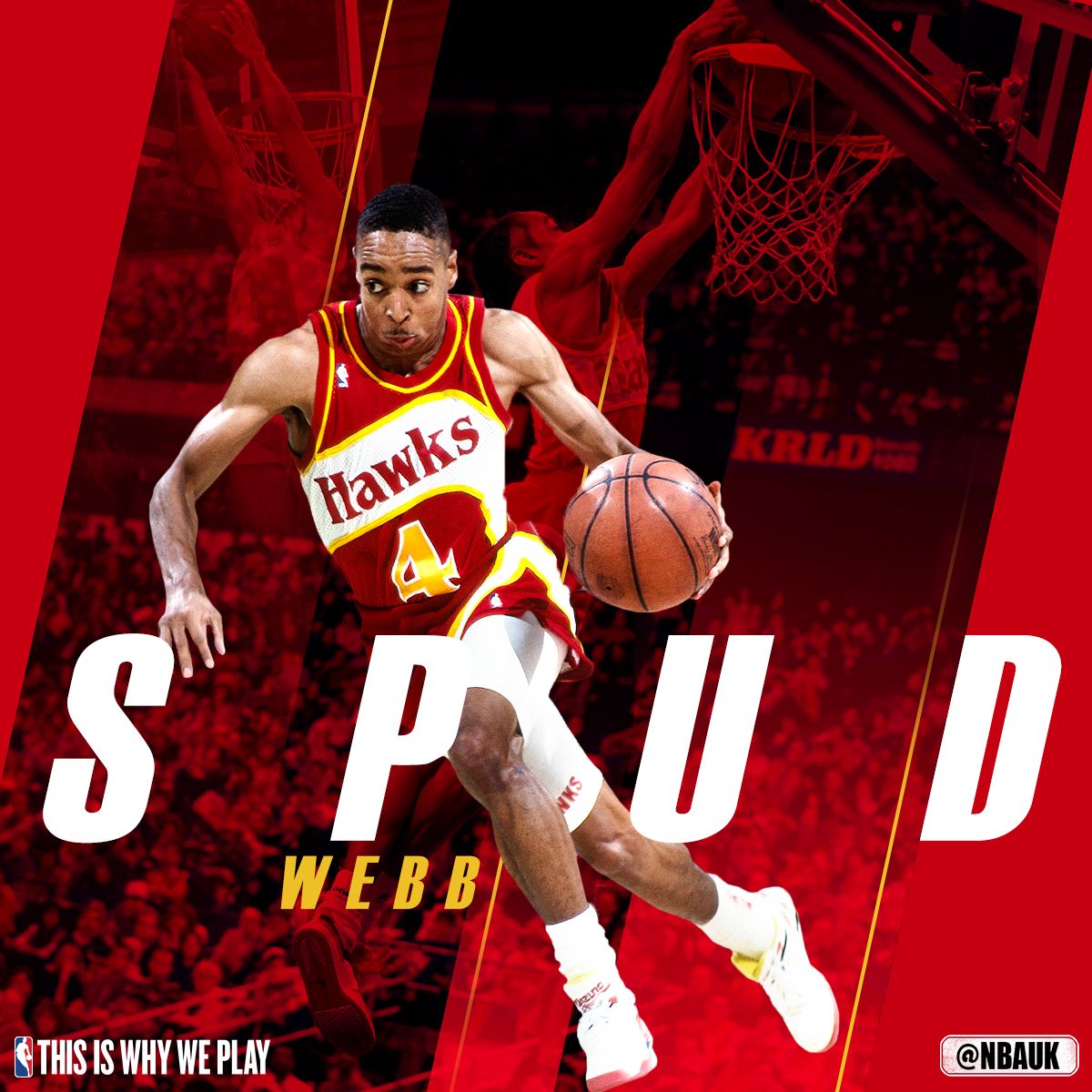   Join us as we wish the 1986 Slam Dunk Champion Spud Webb, a very happy birthday! 