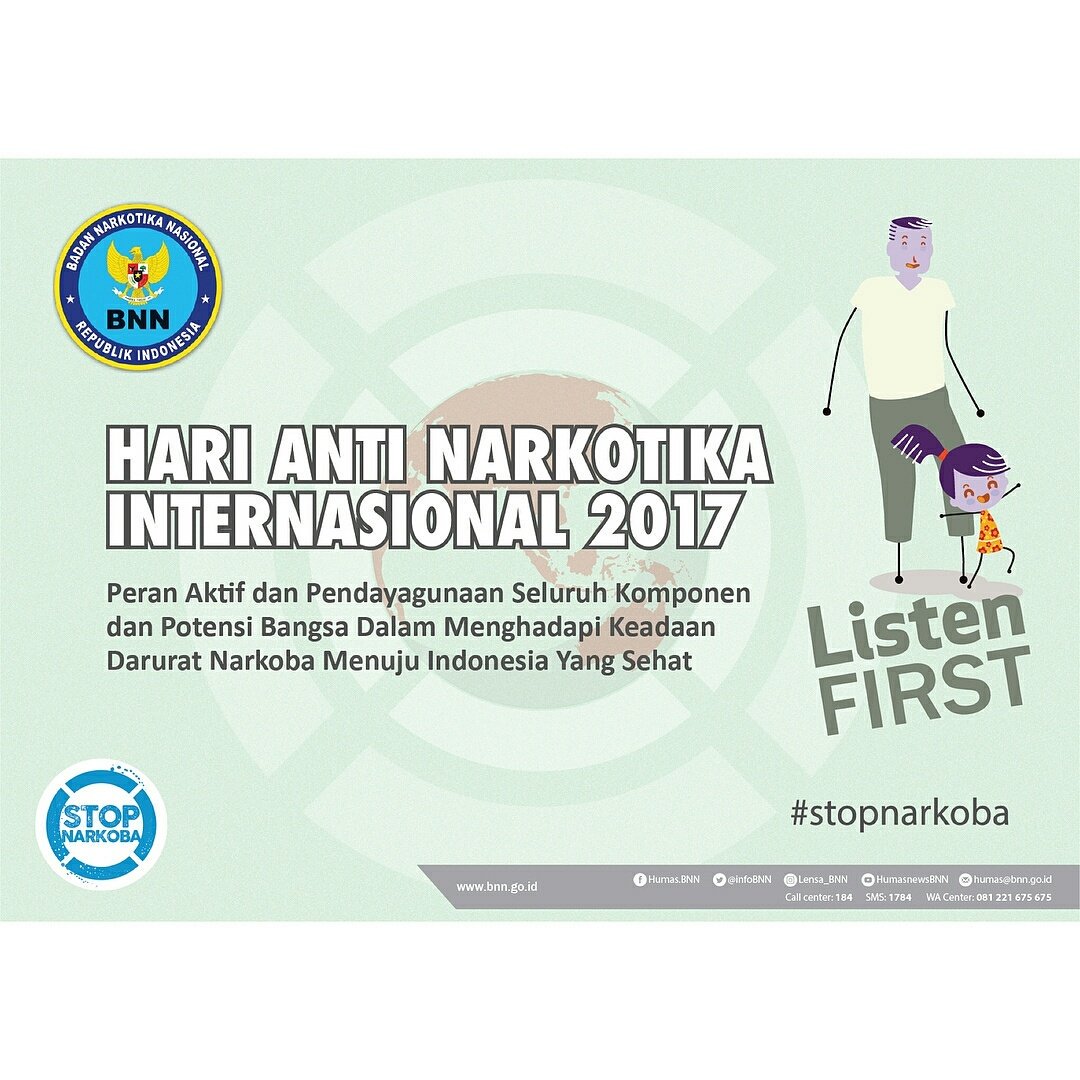 RidwanFirmawan's tweet photo. Katakan TIDAK untuk NARKOBA
#stopnarkoba #saynotodrugs #indonesiatnapanarkoba #pemudasehat https://t.co/bJJ2Yy35IL