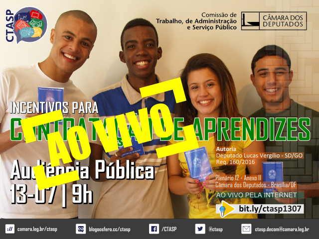 CTRABcamara's tweet photo. #Particpe #agora! #AoVivo #Incentivos #Contratação de Jovem #Aprendiz.
 https://t.co/td4blJ6WRS @camaradeputados @edemocracia @deplucas7777 https://t.co/goJ1AnXjgO